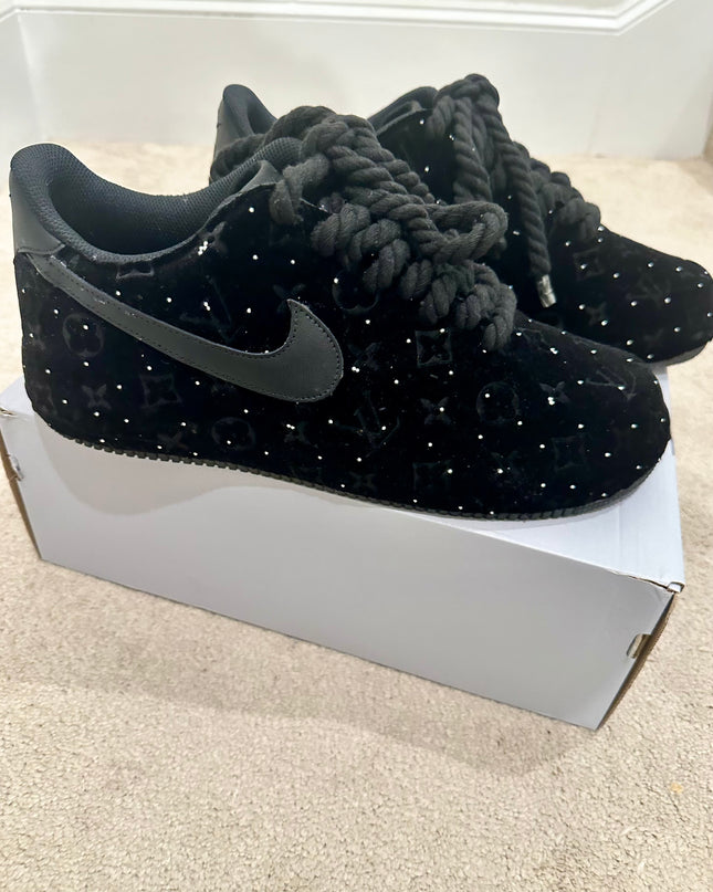 Rhinestone velvet af1