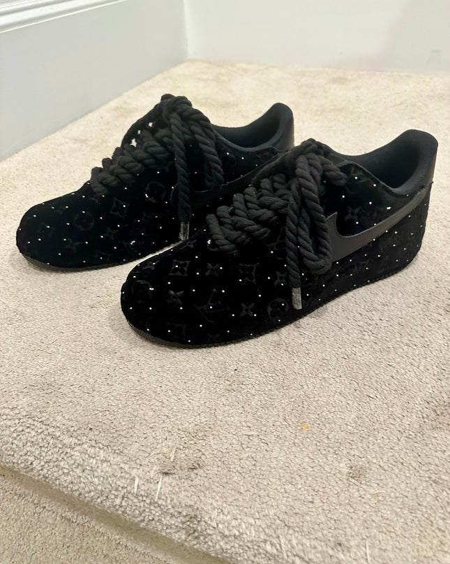 Rhinestone velvet af1