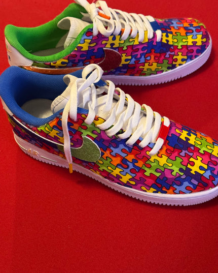 Autism Awareness Glitter Custom AF1