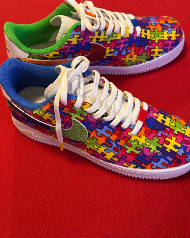 Autism Awareness Glitter Custom AF1