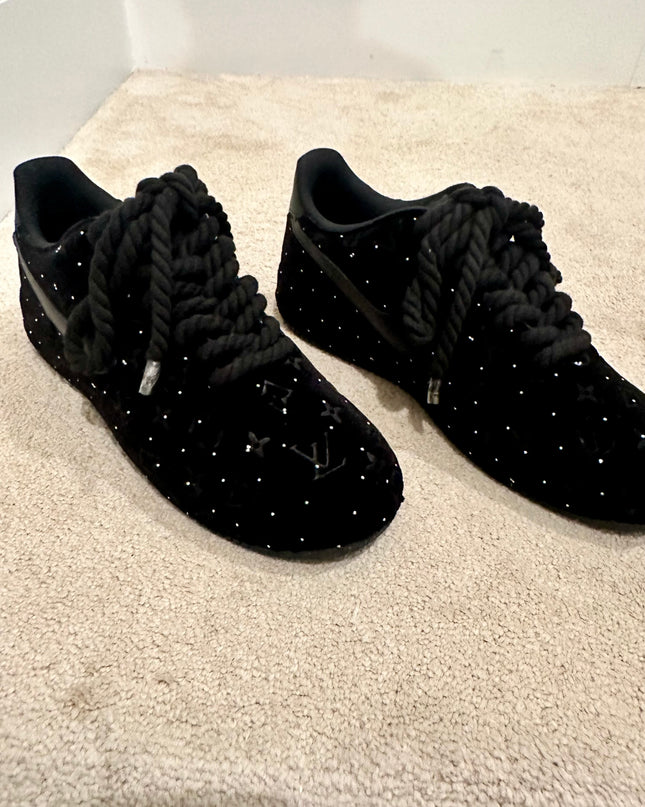 Rhinestone velvet af1