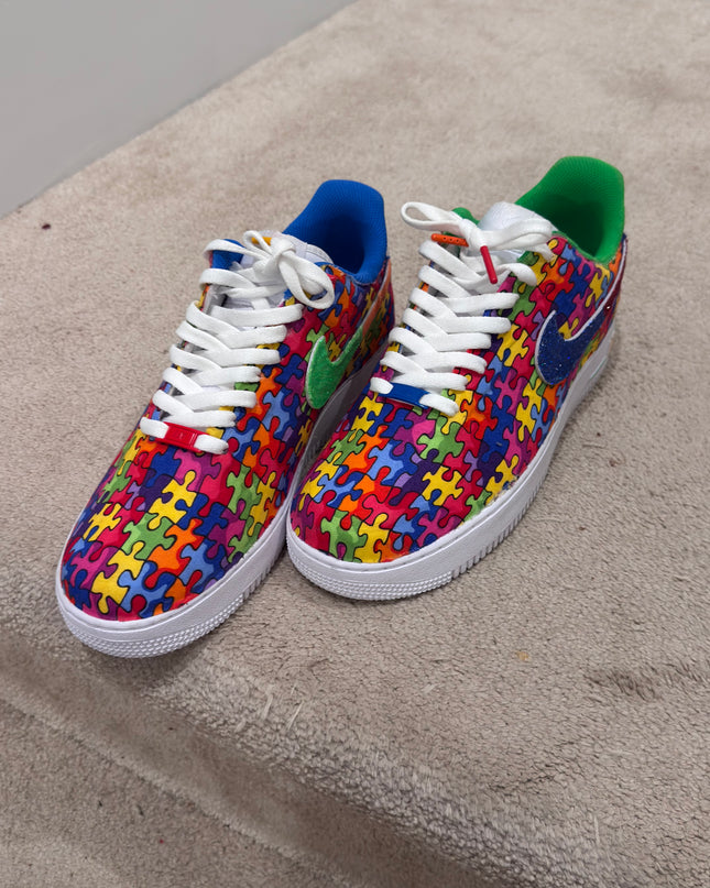 Autism Awareness Glitter Custom AF1
