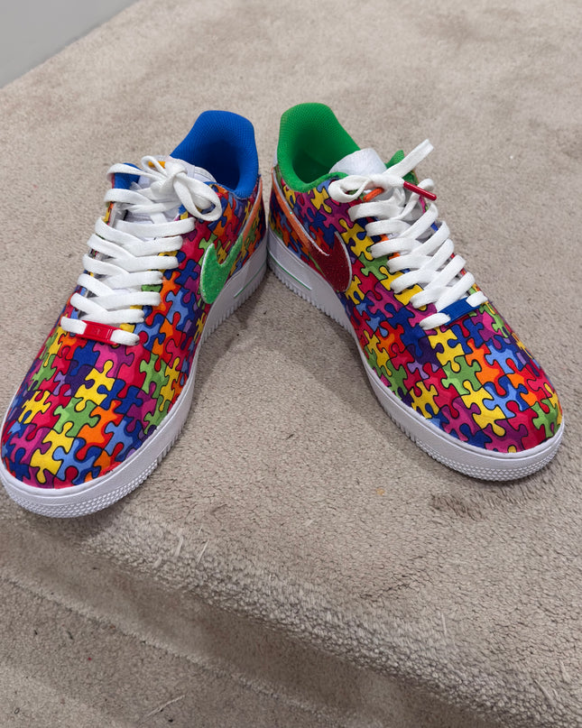 Autism Awareness Glitter Custom AF1