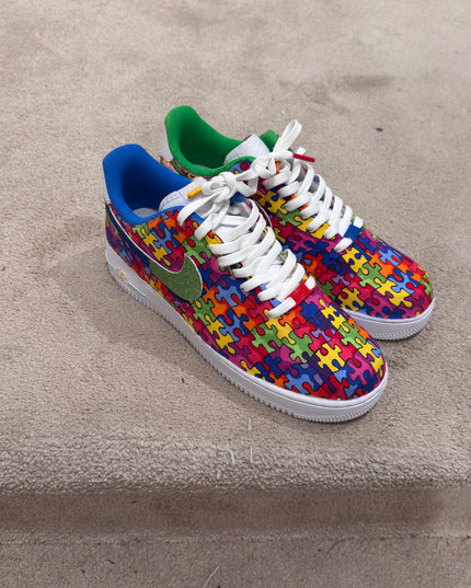 Autism Awareness Glitter Custom AF1