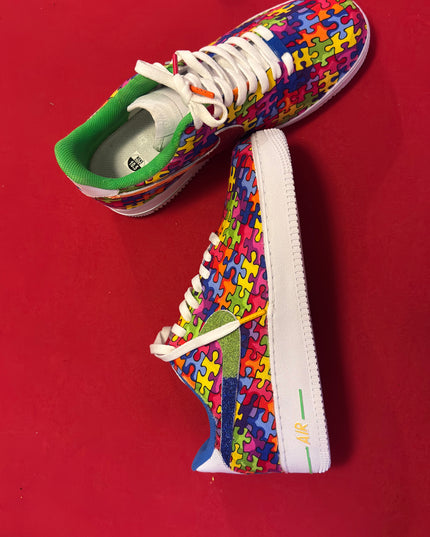 Autism Awareness Glitter Custom AF1