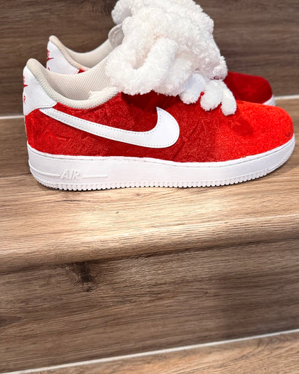 Red Bottom Lv velvet AF1