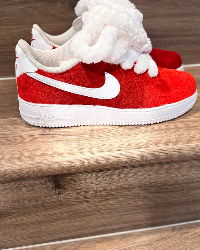 Red Bottom Lv velvet AF1