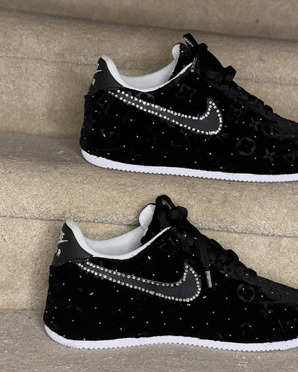 Black Rhinestone lv  AF1