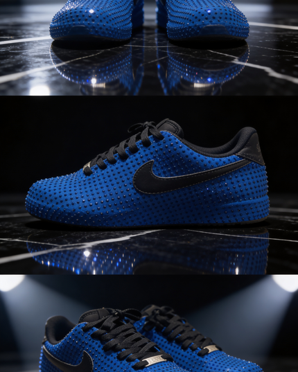 Royal Blue Custom Rhineston AF1