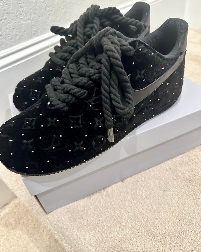 Rhinestone velvet af1