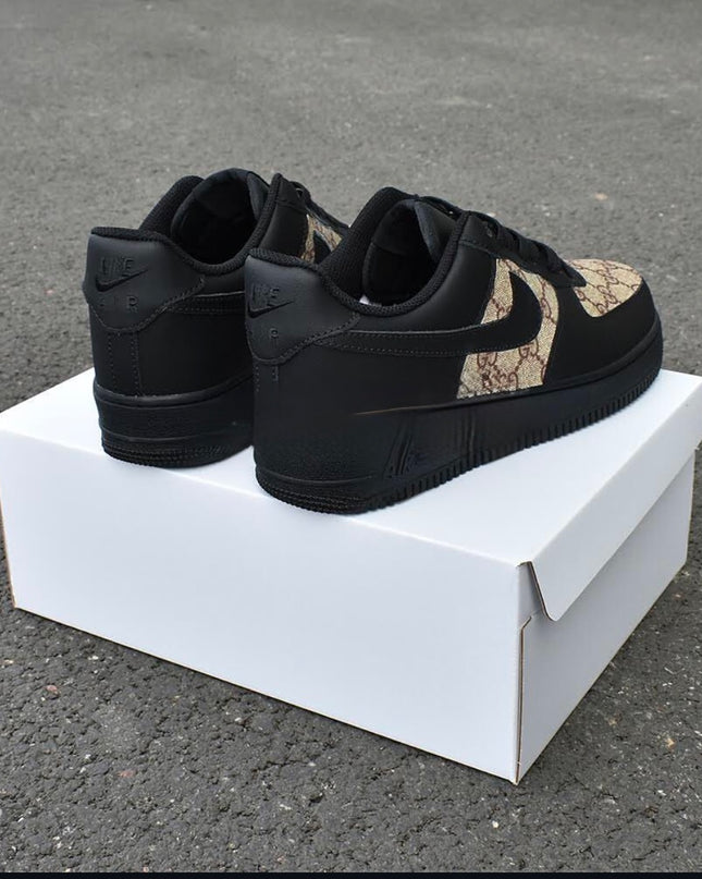 Custom black monogram af1