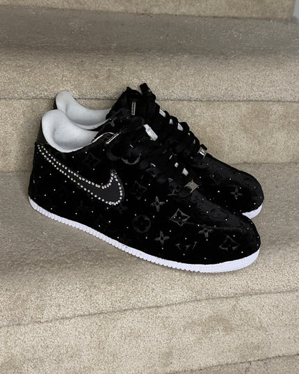 Black Rhinestone lv  AF1