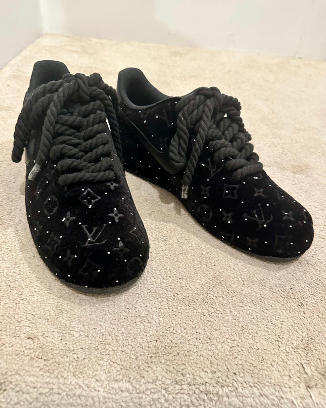 Rhinestone velvet af1