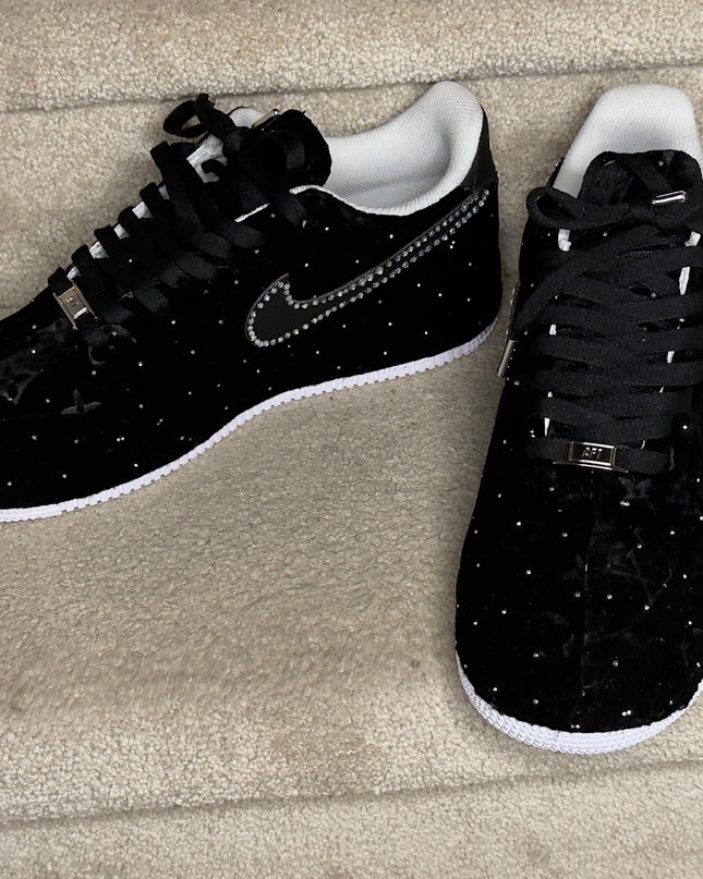 Black Rhinestone lv  AF1