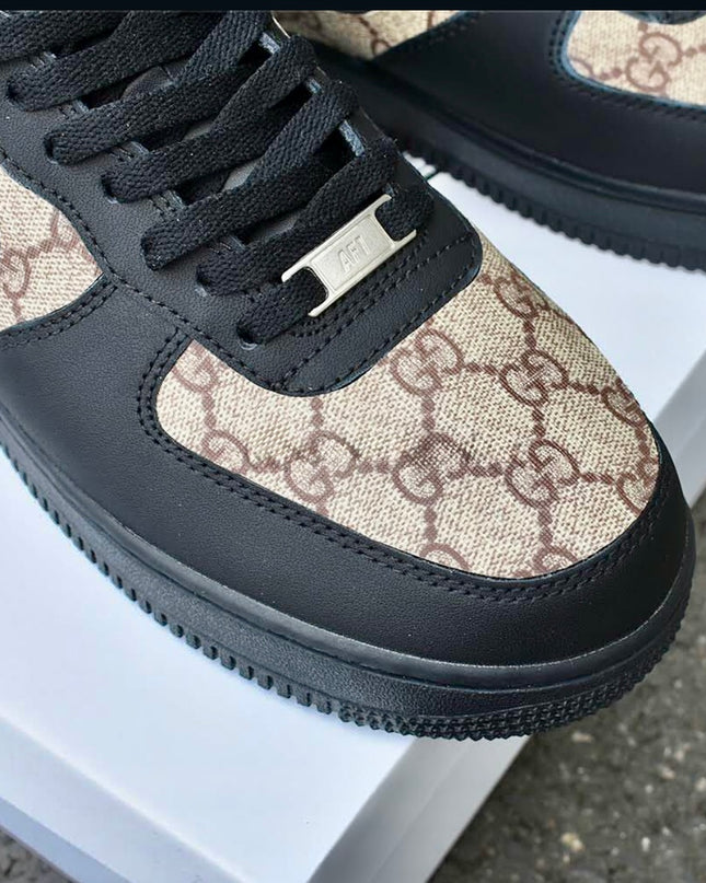 Custom black monogram af1