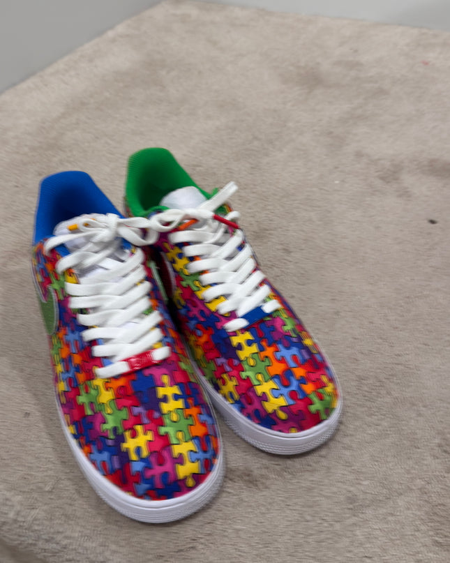 Autism Awareness Glitter Custom AF1