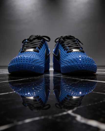 Royal Blue Custom Rhineston AF1