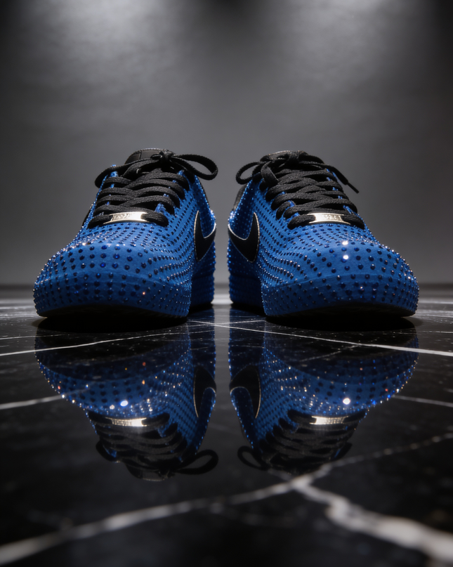 Royal Blue Custom Rhineston AF1