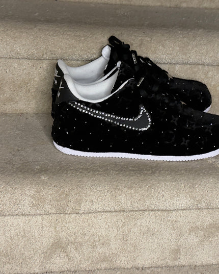 Black Rhinestone lv  AF1