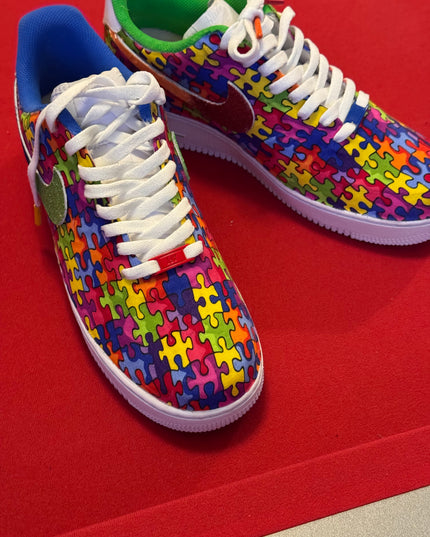 Autism Awareness Glitter Custom AF1