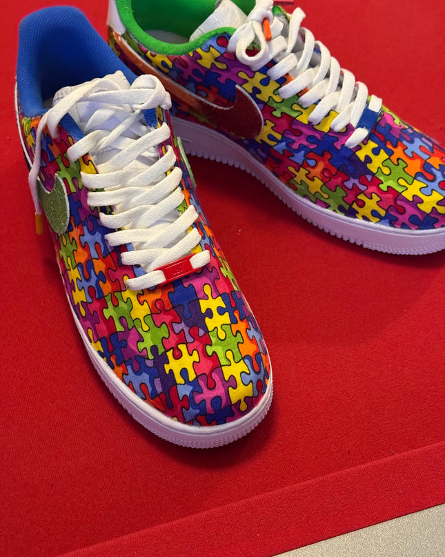 Autism Awareness Glitter Custom AF1