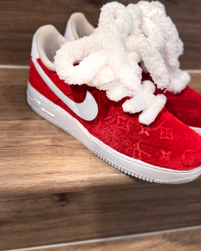 Red Bottom Lv velvet AF1