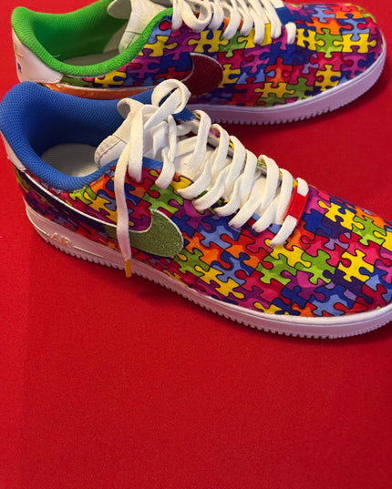 Autism Awareness Glitter Custom AF1