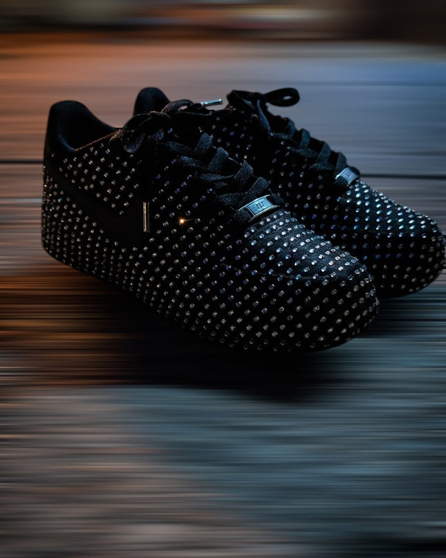 Black Rhinestone AF1