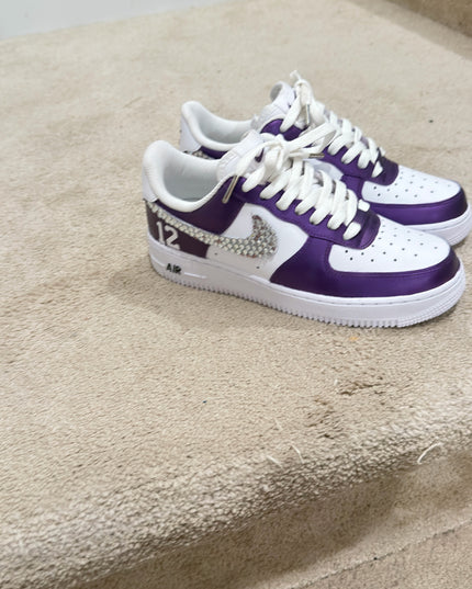 CUSTOM PURPLE RHINESTONES