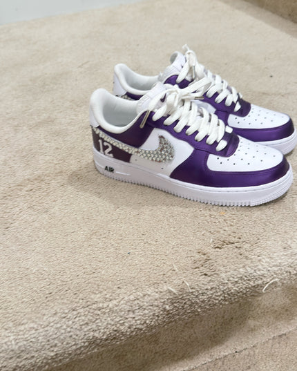 CUSTOM PURPLE RHINESTONES