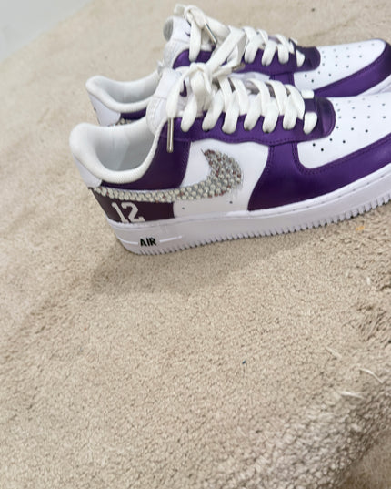 CUSTOM PURPLE RHINESTONES