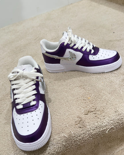 CUSTOM PURPLE RHINESTONES