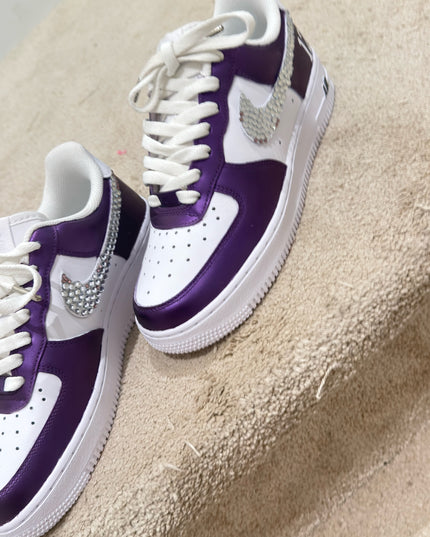 CUSTOM PURPLE RHINESTONES
