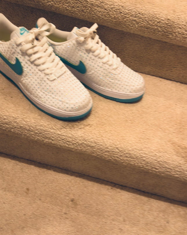White Rhinestone af1