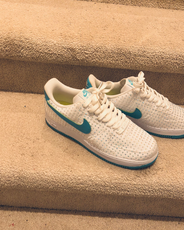White Rhinestone af1