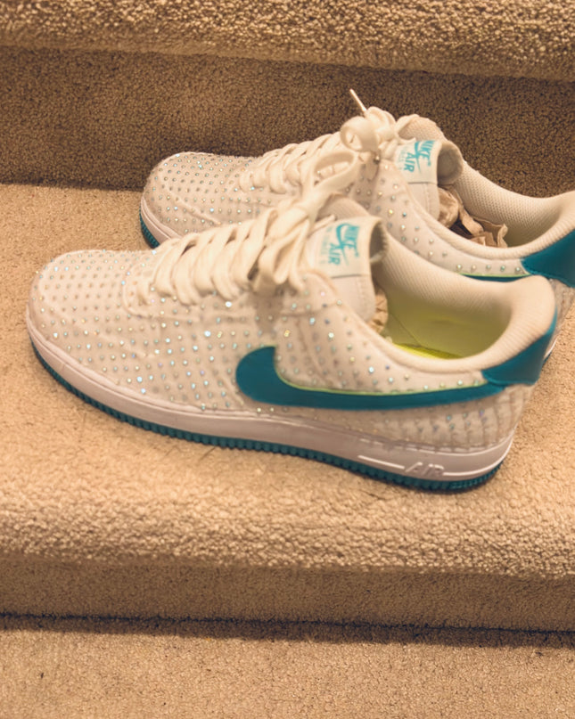 White Rhinestone af1