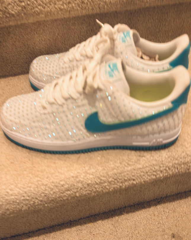 White Rhinestone af1