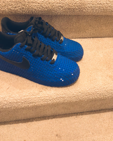 Royal Blue Custom Rhineston AF1