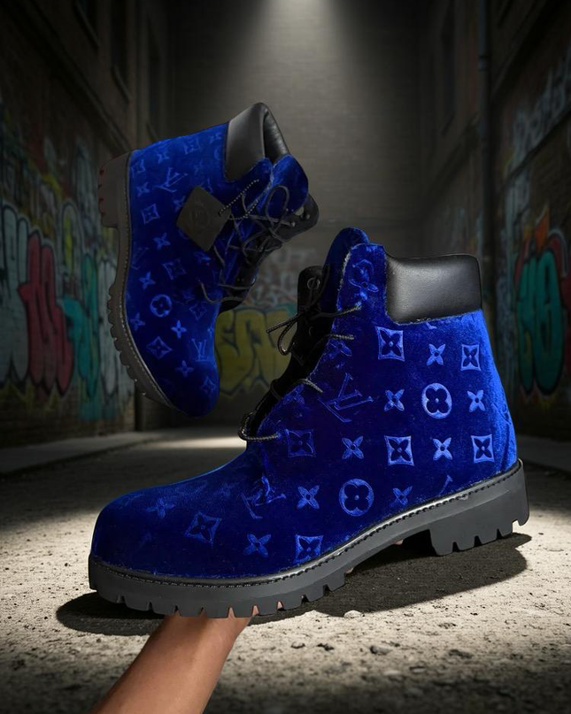 Nipsey Blue  Custom Timberlands