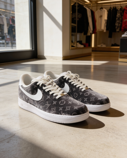 Grey Velvet AF1