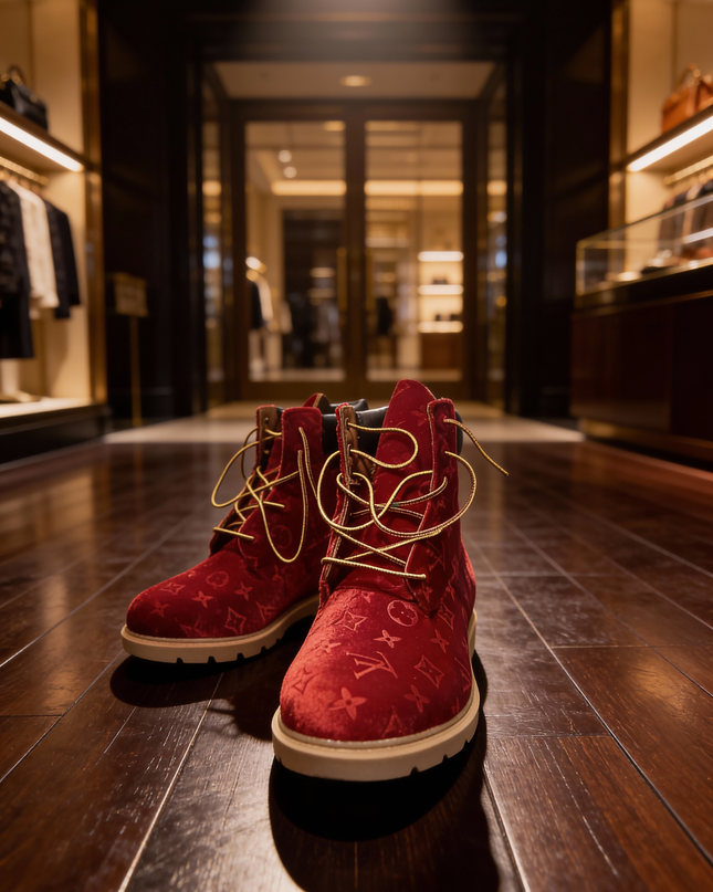 Velvet candy apple timberlands