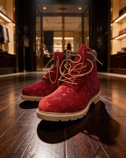 Velvet candy apple timberlands