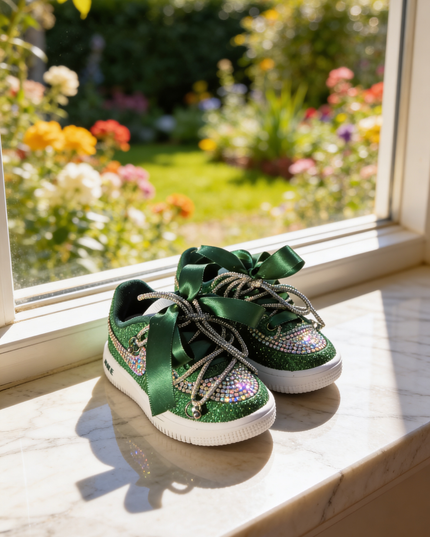 Rhinestone custom this is a toddler shoe only !!!