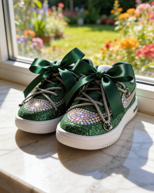 Rhinestone custom this is a toddler shoe only !!!