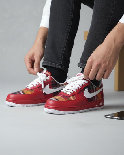 CUSTOM RED PLAID