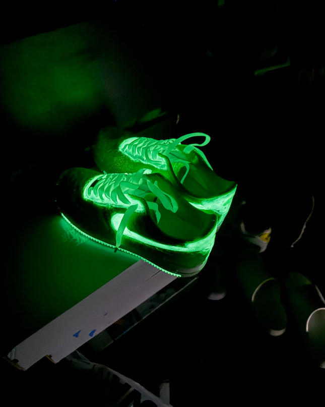 SPRITE Glitter AF1 ..GLOW IN THE DARK - MQ Customs