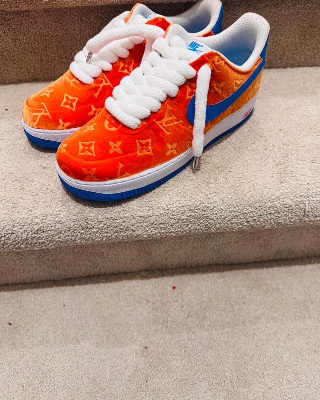 Orange and blue skies velvet CUSTOM AF1