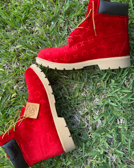 Velvet candy apple timberlands