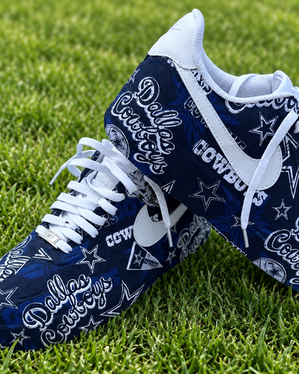 Dallas Cowboys Pattern Custom Air Force 1 Sneakers, view 1