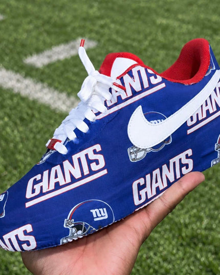 New York Giants Pattern Custom Air Force 1 Sneakers, view 2